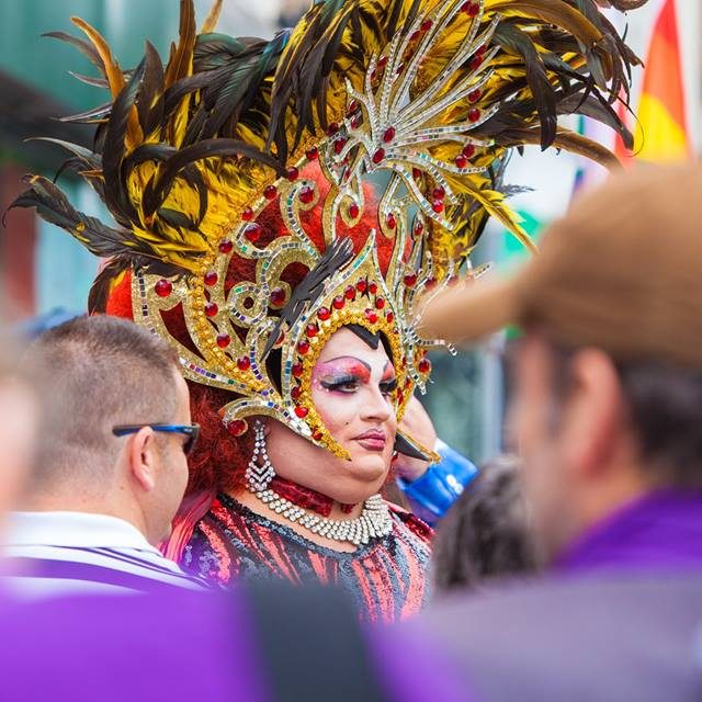 Croydon Pride 2017 - drag queen in Queens Gardens